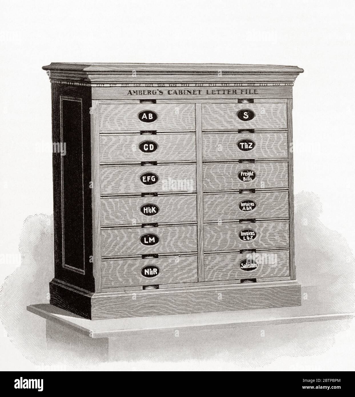 Ambergs kaiserliche Briefakte. Aus der Business Encyclopedia und dem Rechtsberater, erschienen 1907. Stockfoto