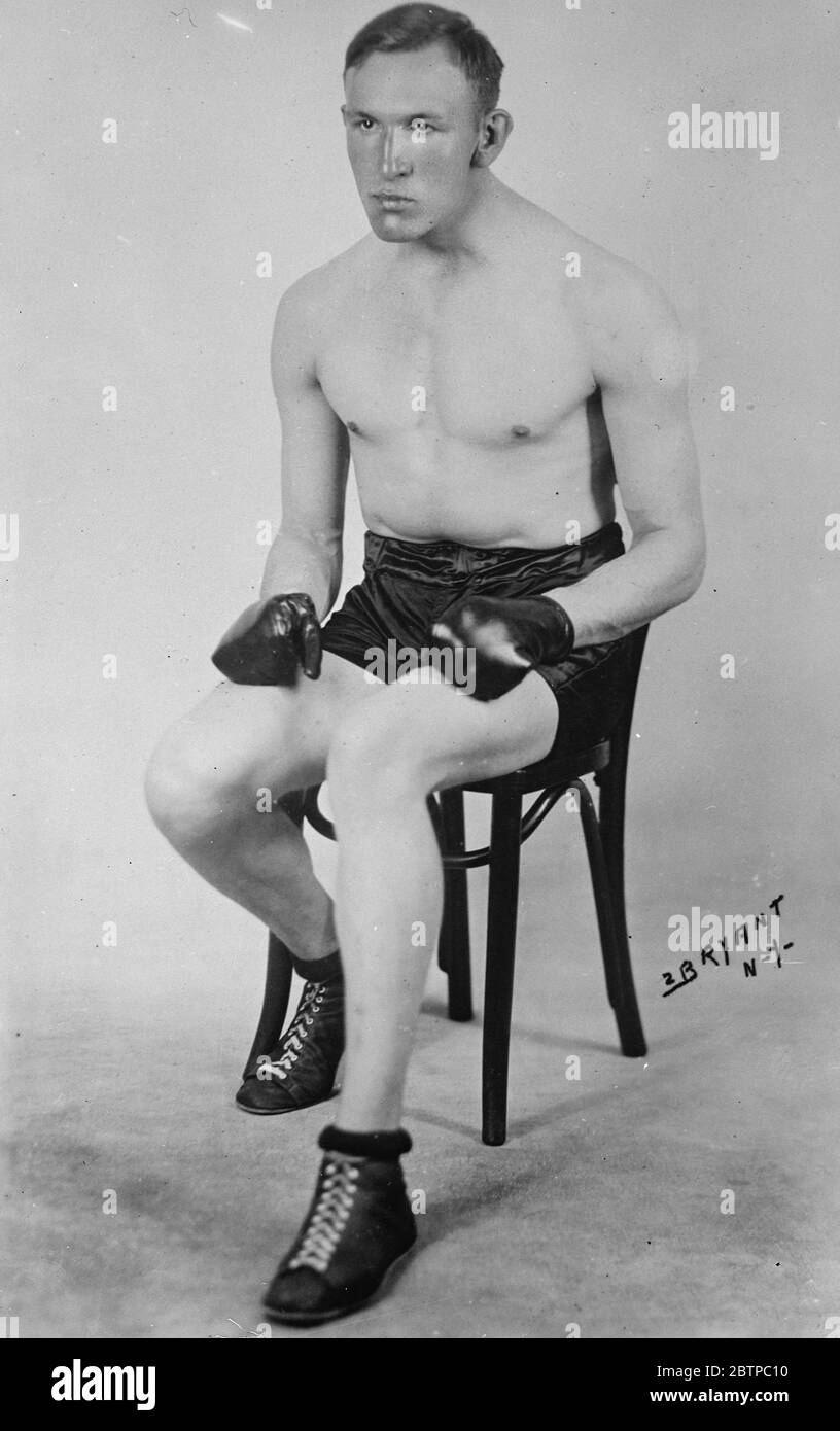 Bekannte Boxer . Charlie Smith . April 1930 Stockfoto