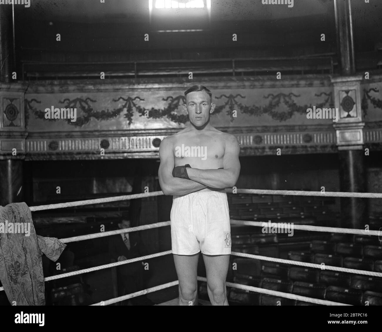 Bekannt Boxer . Charlie Smith von Deptford . März 1929 Stockfoto