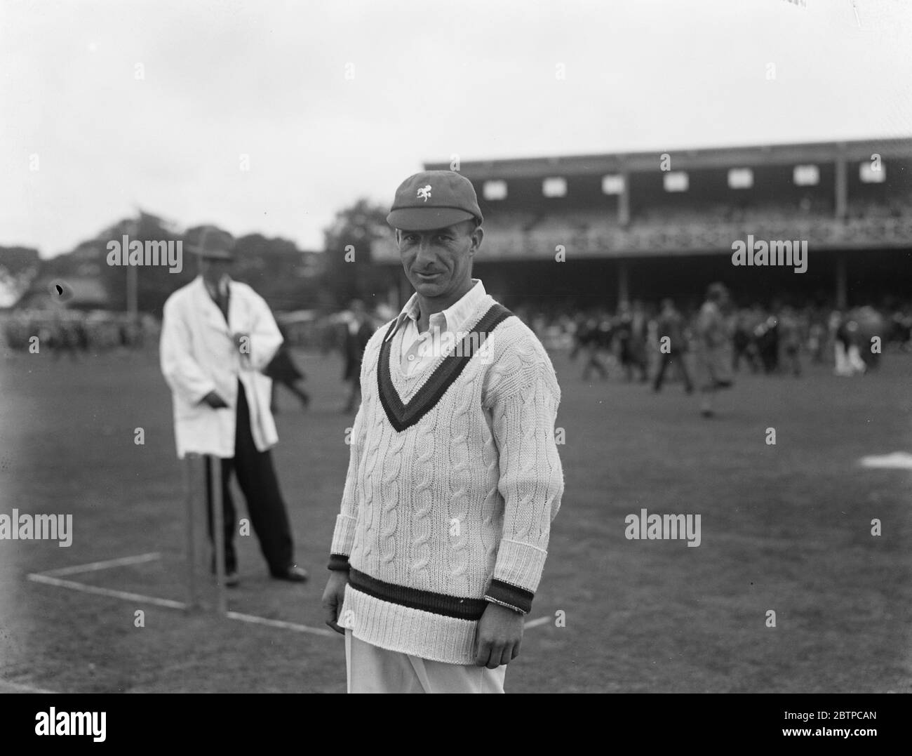 Berühmte Cricketspieler . Tich Freeman von Kent. August 1929 Stockfoto