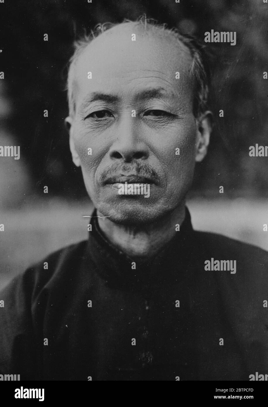 Chinesische Prominente . Cheng Hsiao-hsu Februar 1933 Stockfoto