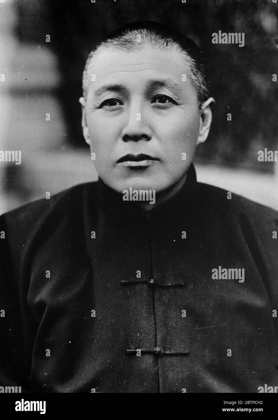 Chinesische Prominente . Sun Chi Chang. Sun Chi-chang ( Vizeminister der Finanzen ) Februar 1933 Stockfoto
