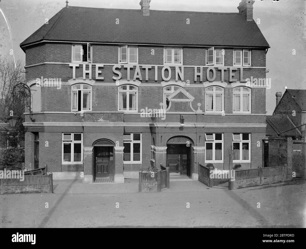 Bahnhof Hotel. 1935 Stockfoto