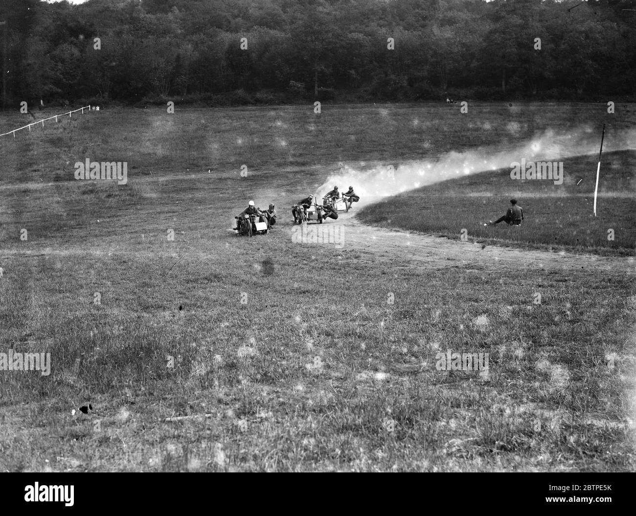 Motorrad-Rennen . 1935 . Stockfoto