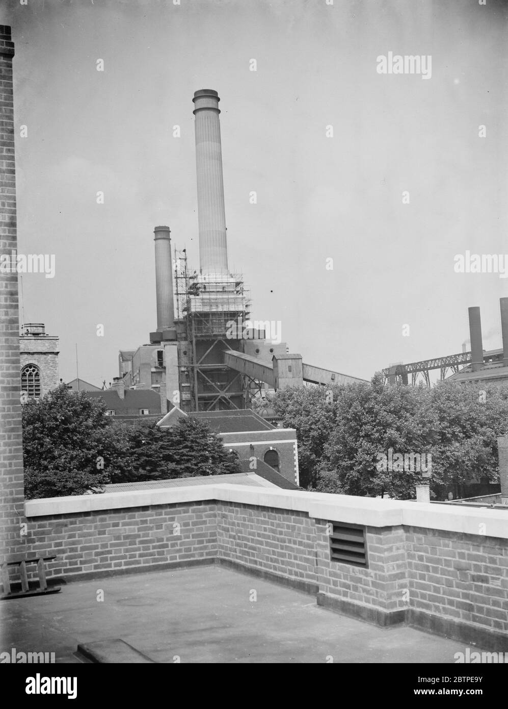 Deptford Power Station . Bis 11. August 1937 Stockfoto