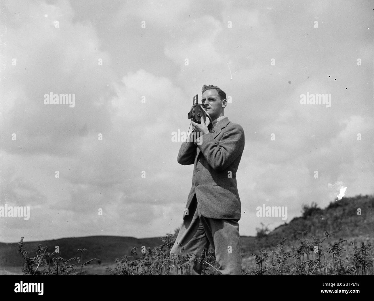 William Hunter und Kamera . 1935 Stockfoto
