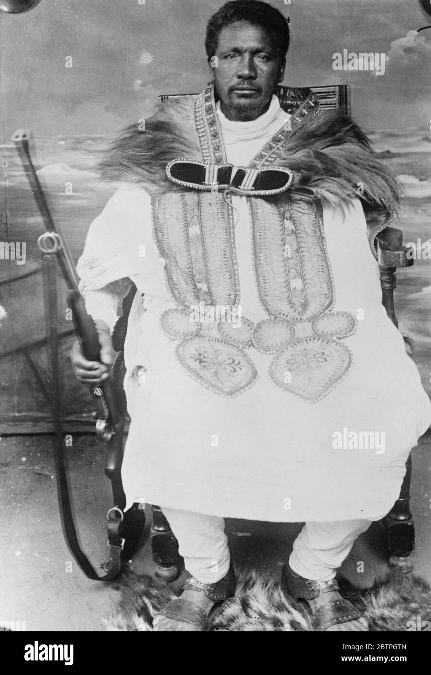Abessinier Chieftain . 1932 Stockfoto