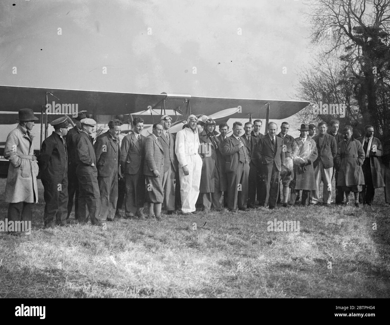 Cobham Pageant . Cobham mit und einschließlich Piloten . 16. April 1932 Stockfoto