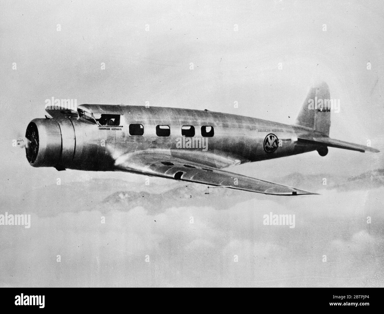 Ein Passagierflugzeug . 20. Oktober 1934 Stockfoto