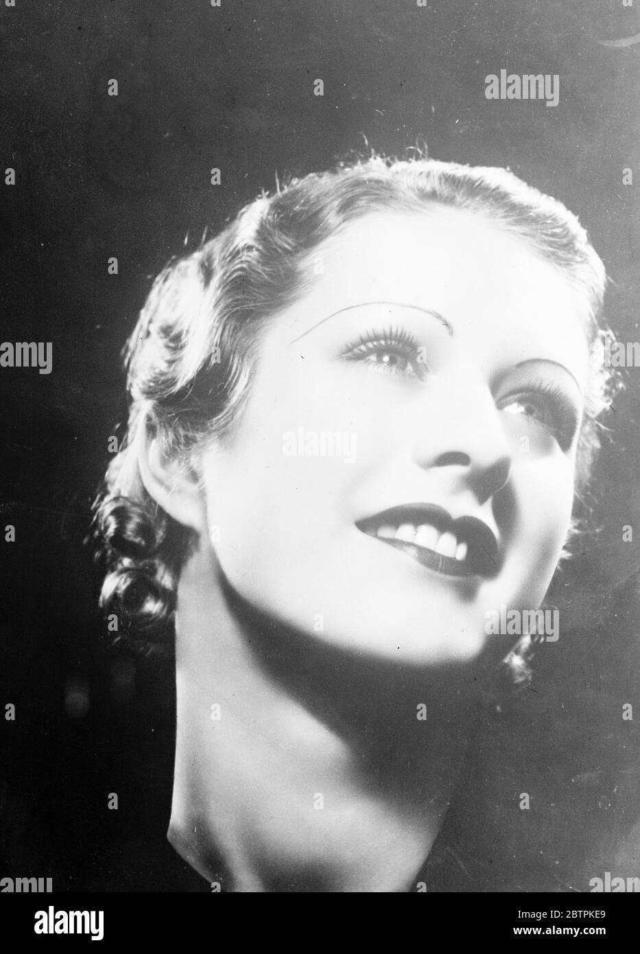 Miss Frankreich. Mlle Simone Bariller, als ein perfektes Beispiel für französische Schönheit. 29 Juni 1935 Stockfoto