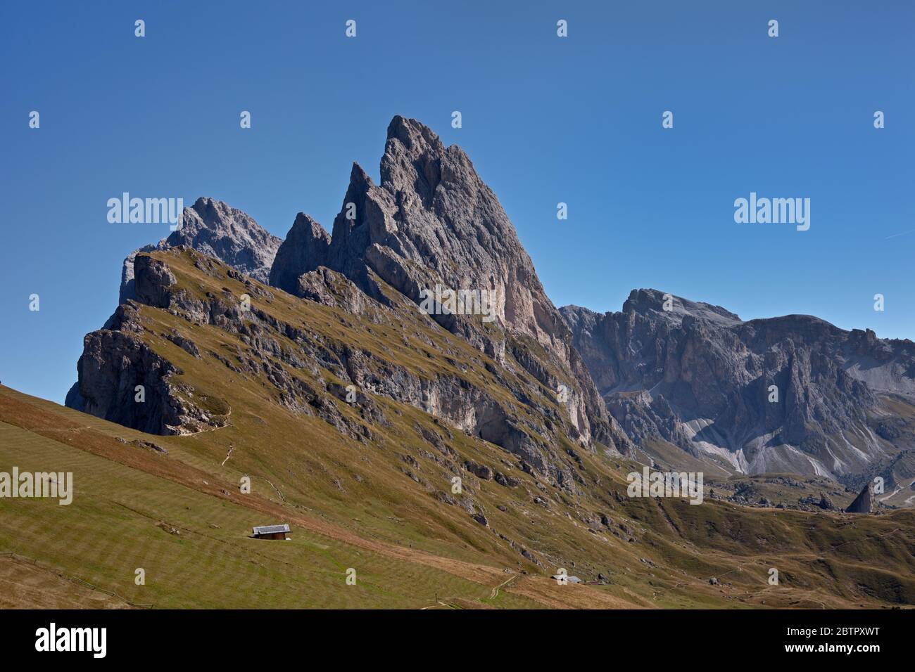 Naturpark Puez-Geisler Stockfoto