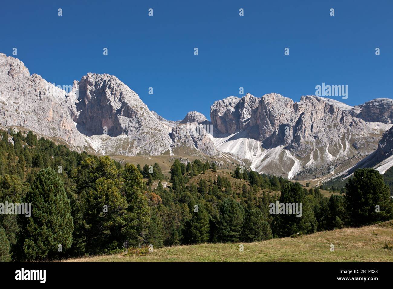 Naturpark Puez-Geisler Stockfoto