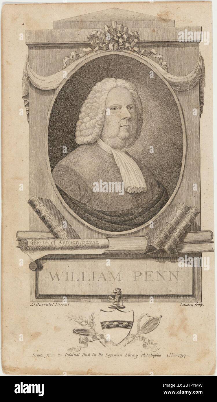 Sir William Penn. Stockfoto