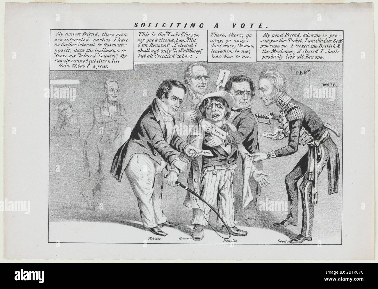 Eine Abstimmung anfordern. Stockfoto