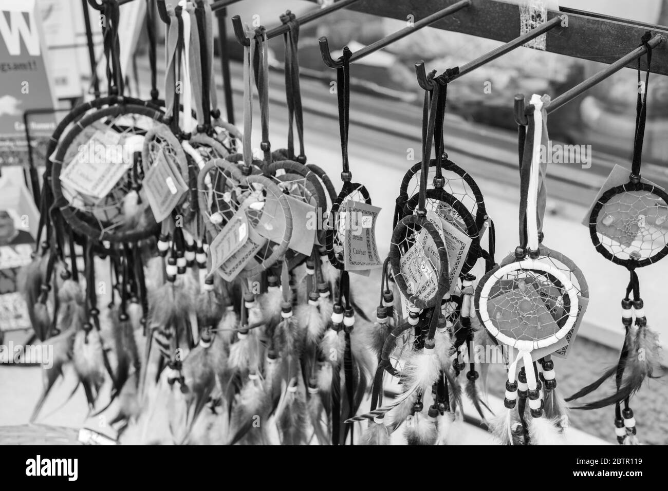 Traumfänger auf dem Straßenmarkt Stockfoto