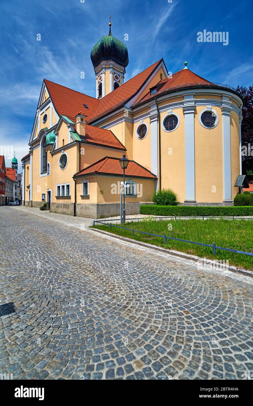 St. Nikolaus Kirche in Immenstadt im Oberallgäu Stockfoto