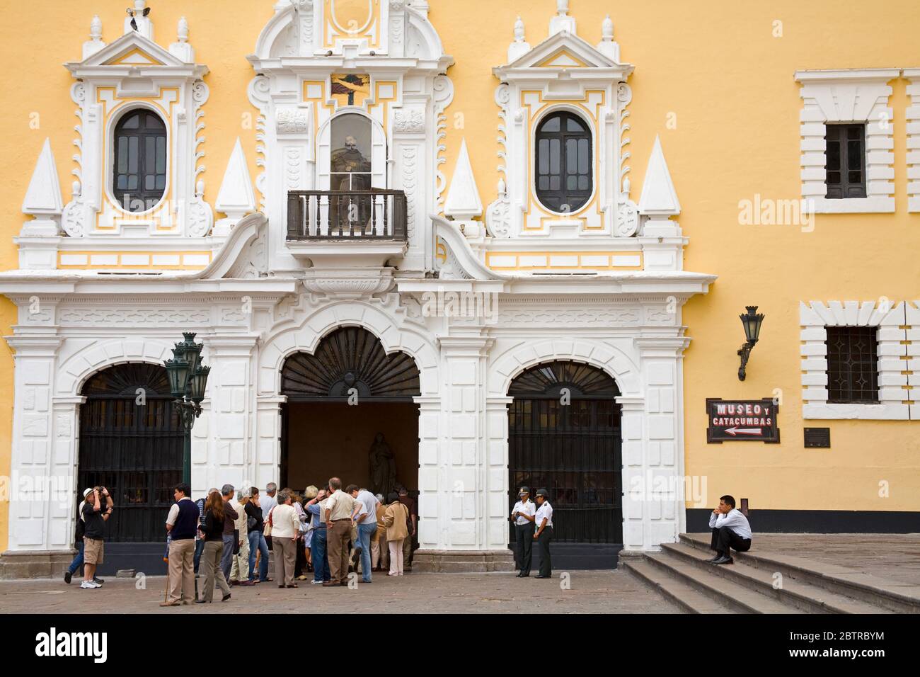 San Francisco-Kloster in Lima Centro Distrikt, Lima, Peru, Südamerika Stockfoto