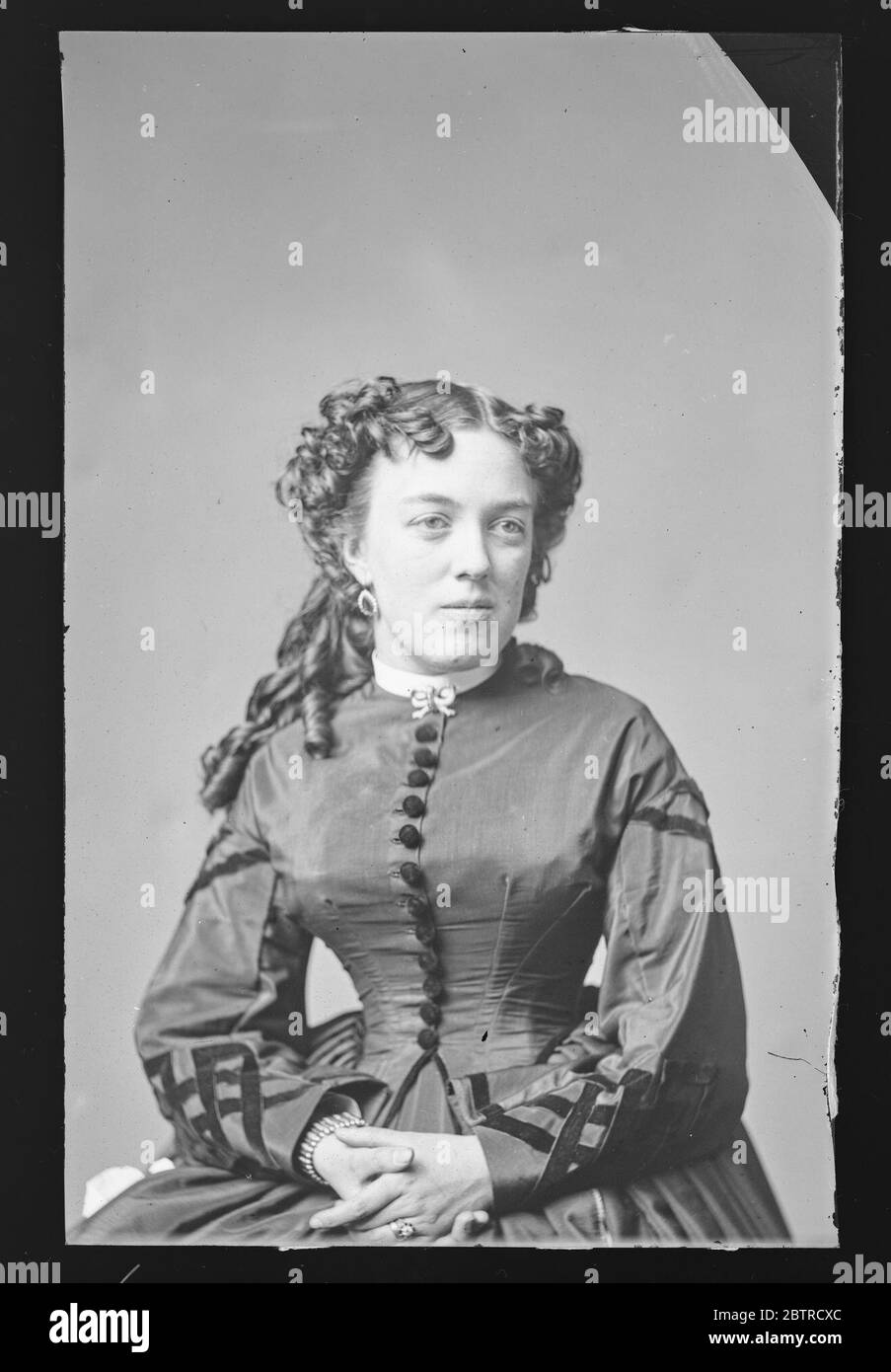 Unbekannte Frau. Stockfoto