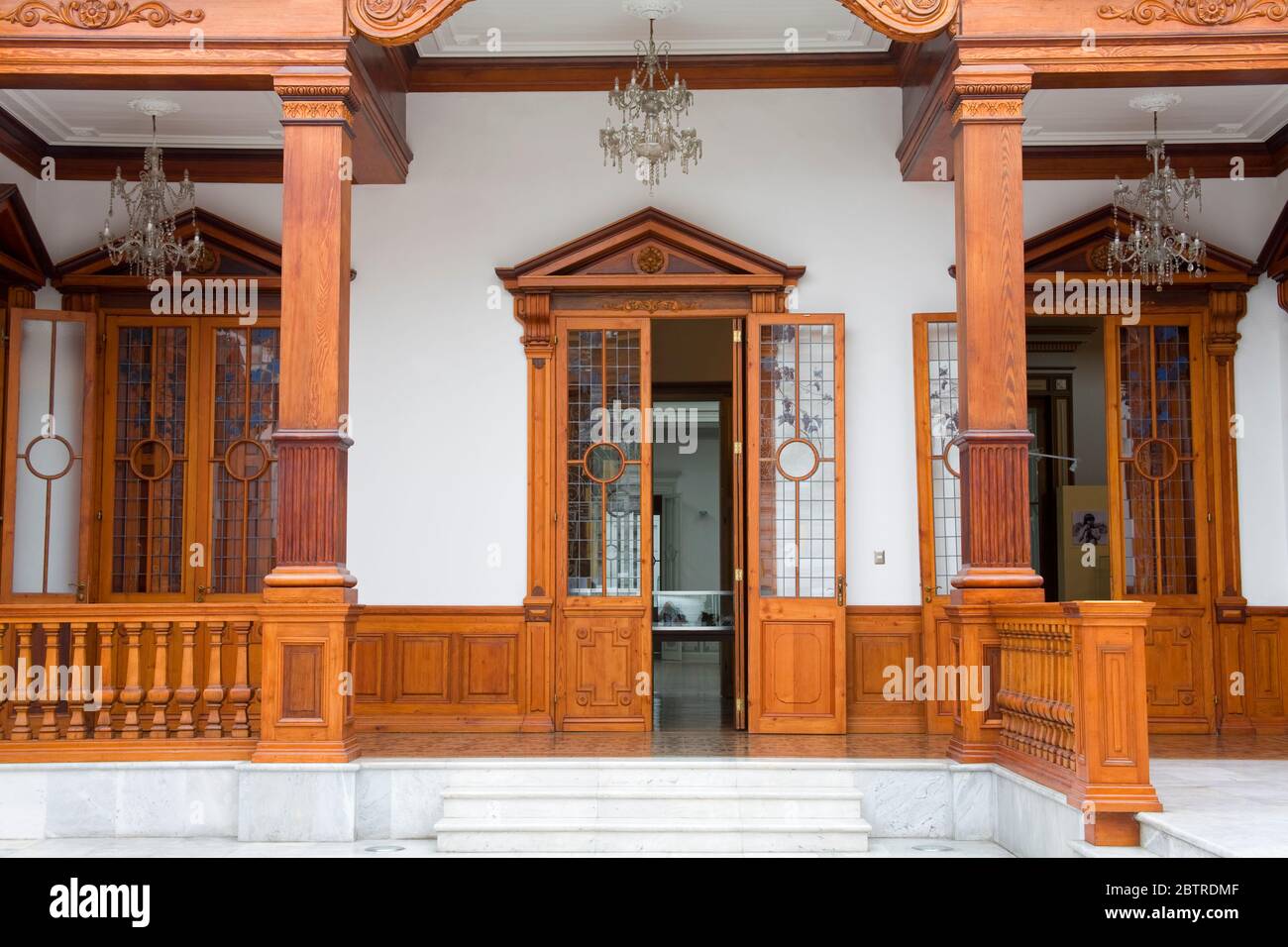Andres Del Castillo Museum in Casa Belen, Plaza San Martin, Lima, Peru, Südamerika Stockfoto