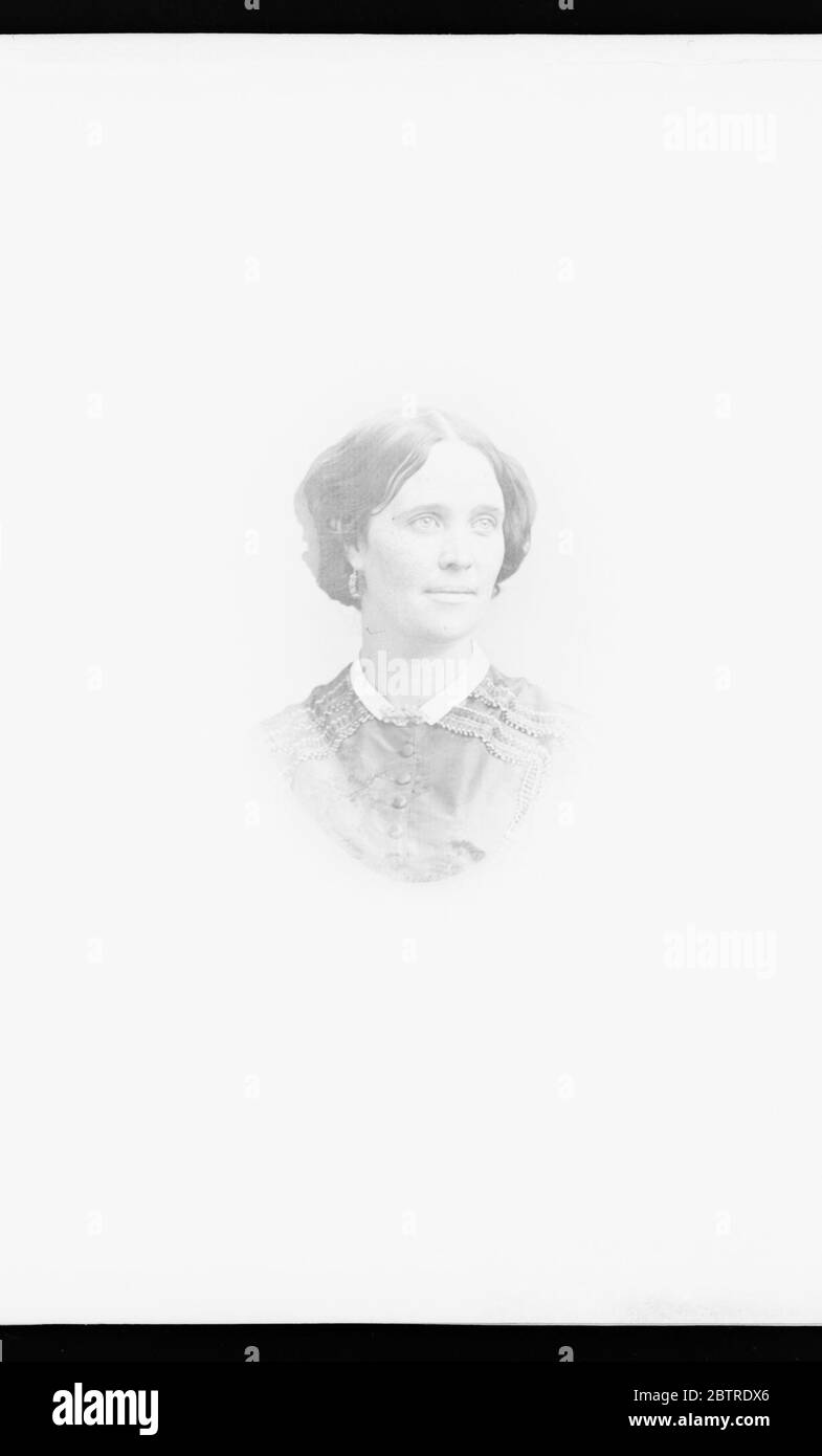 Unbekannte Frau. Stockfoto