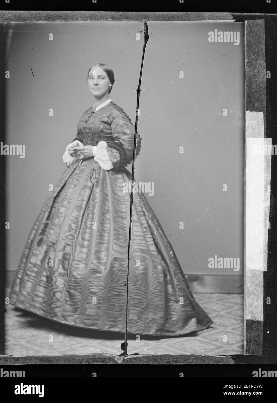 Unbekannte Frau. Stockfoto