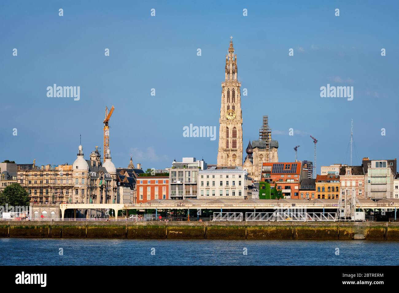 Ansicht von Antwerpen, Belgien Stockfoto