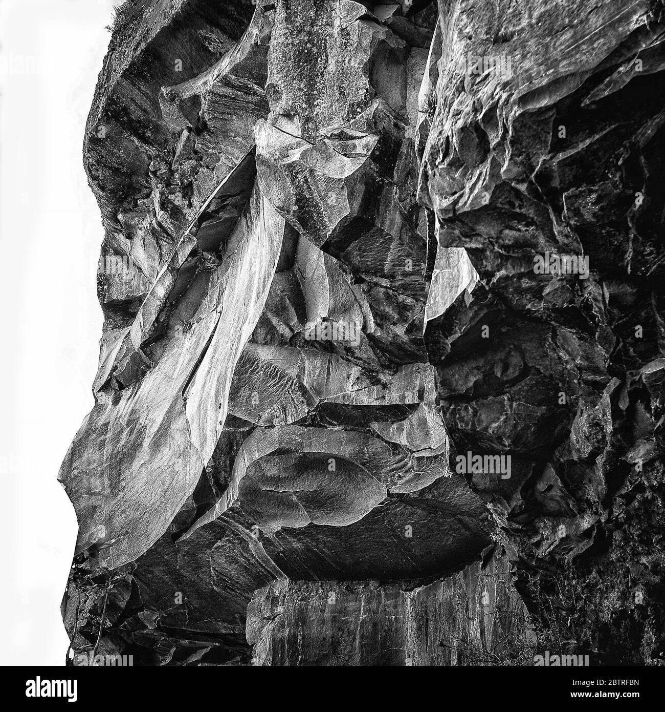 Riesige Gesteinsformationen aus cotopaxi-Vulkane Stockfoto