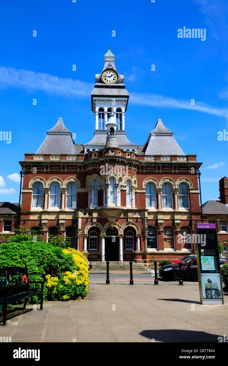 Das Guildhall Arts Centre, St Peters Hill, Grantham, Lincolnshire, England Stockfoto