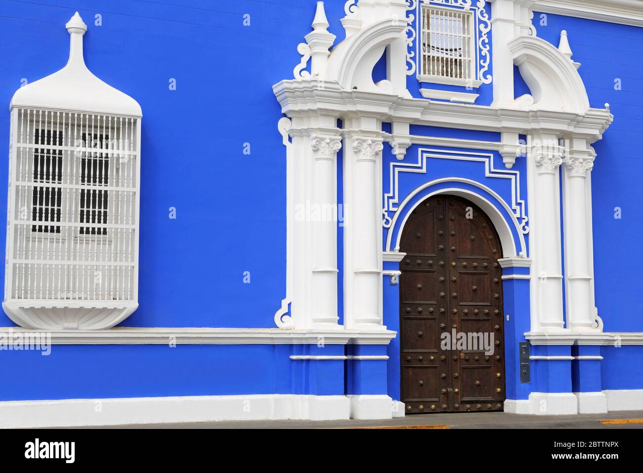 Museum für Religiöse Kunst, Plaza de Armas, Trujillo, Peru, Südamerika Stockfoto