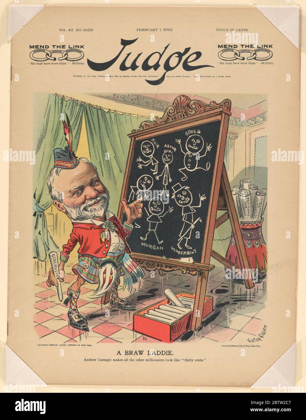 A Braw Laddie. Stockfoto