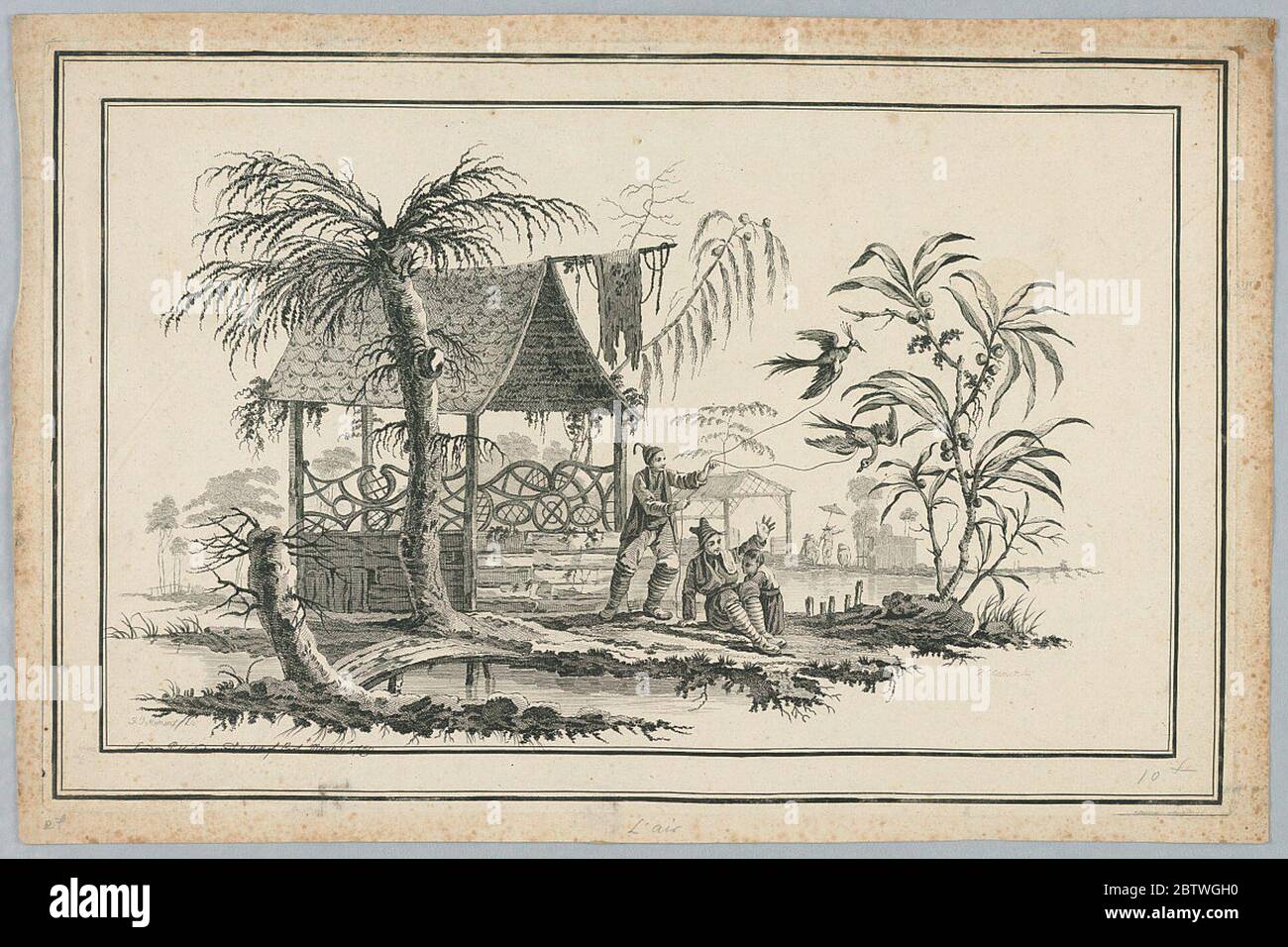 Chinoiserie. Laufende Forschung Stockfoto