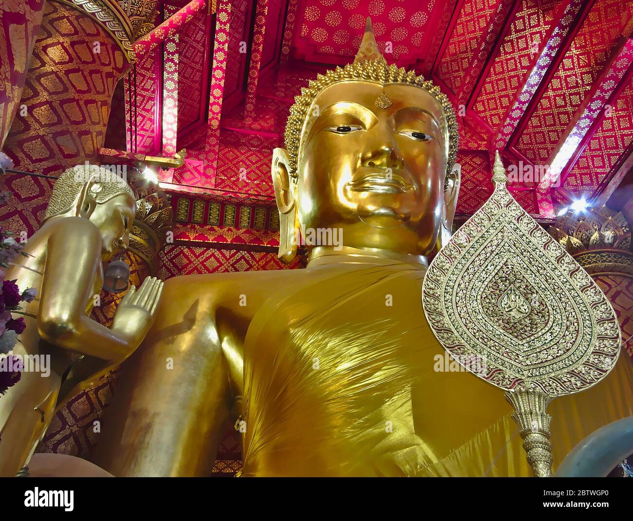 Wat Phanan Choeng Tempel Diese hoch angesehene Buddha-Statue wird von Thai-Leuten und Sam Pao Kong (Chinesisch: Sam Stockfoto