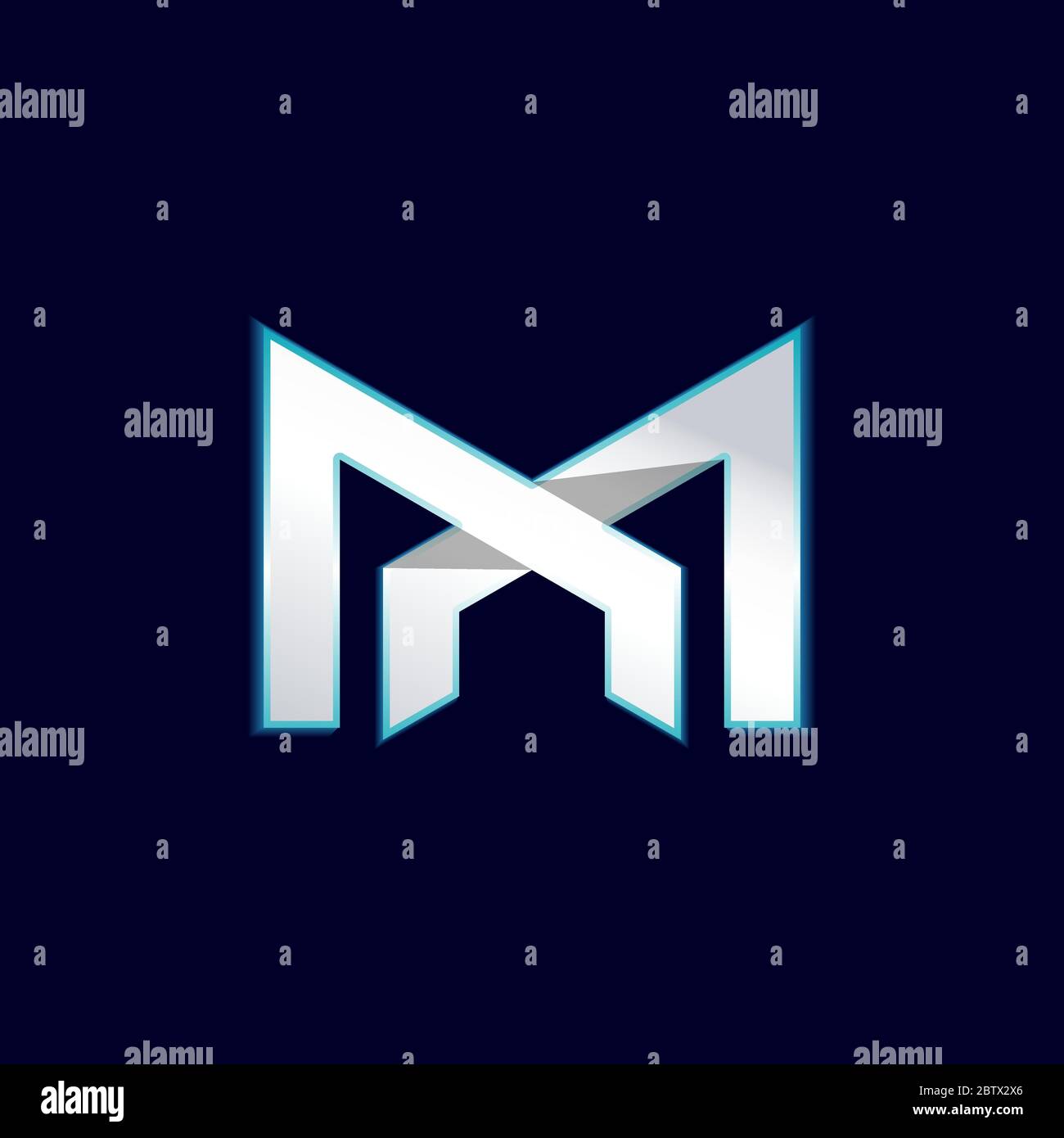 M Letter Idee Vektor-Logo und Anwendung Symbol Vorlage Stock Vektor