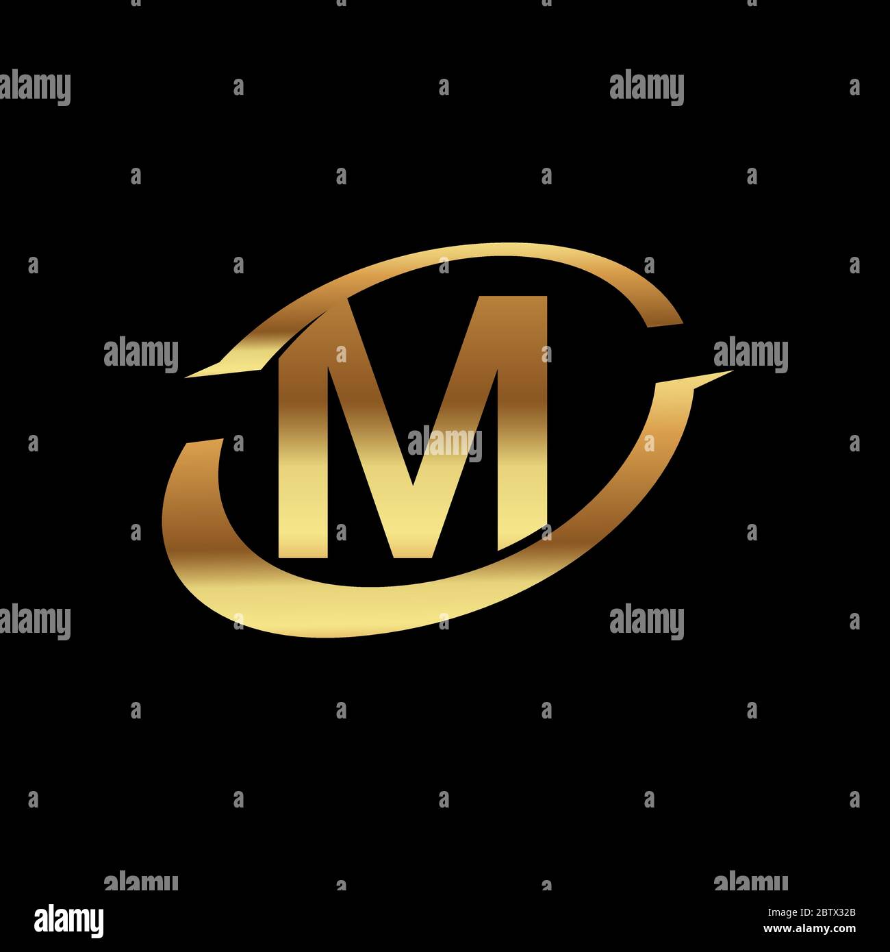 M Letter Idee Vektor-Logo und Anwendung Symbol Vorlage Stock Vektor