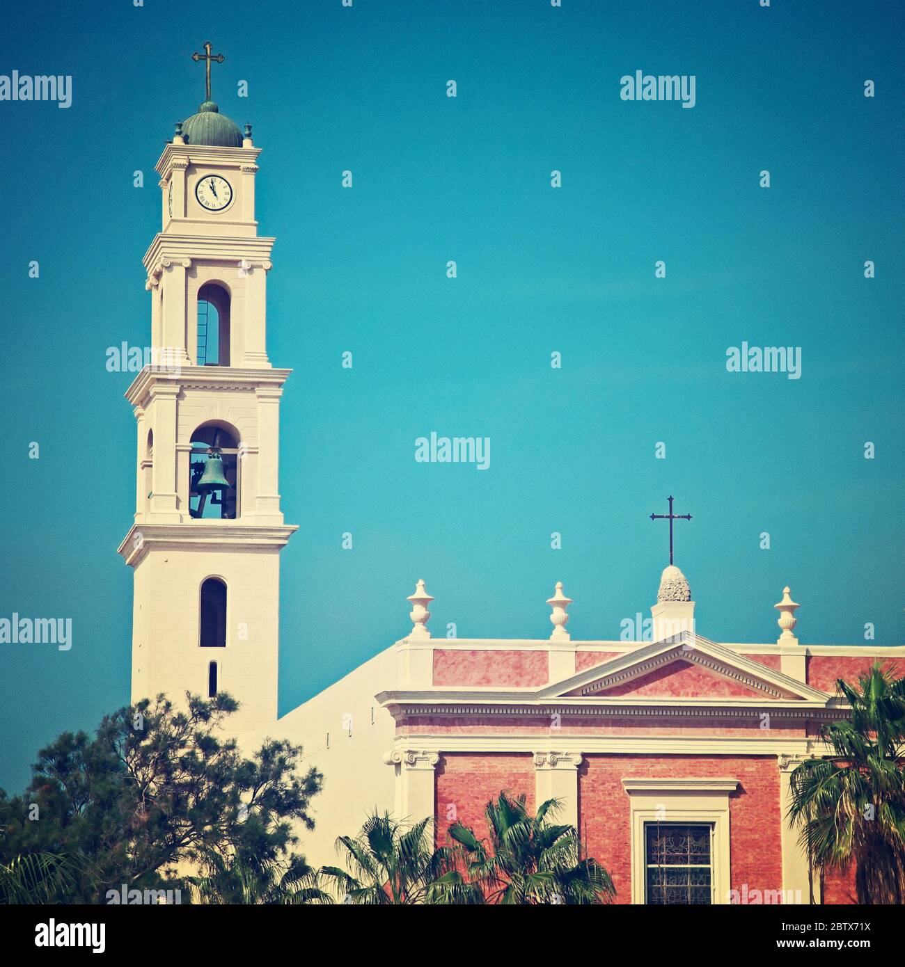 Jaffa ist eine alte Hafenstadt, die als eine der ältesten der Welt gilt. Jaffa wurde mit Tel Aviv in die Stadt Tel Aviv-Y eingegliedert Stockfoto