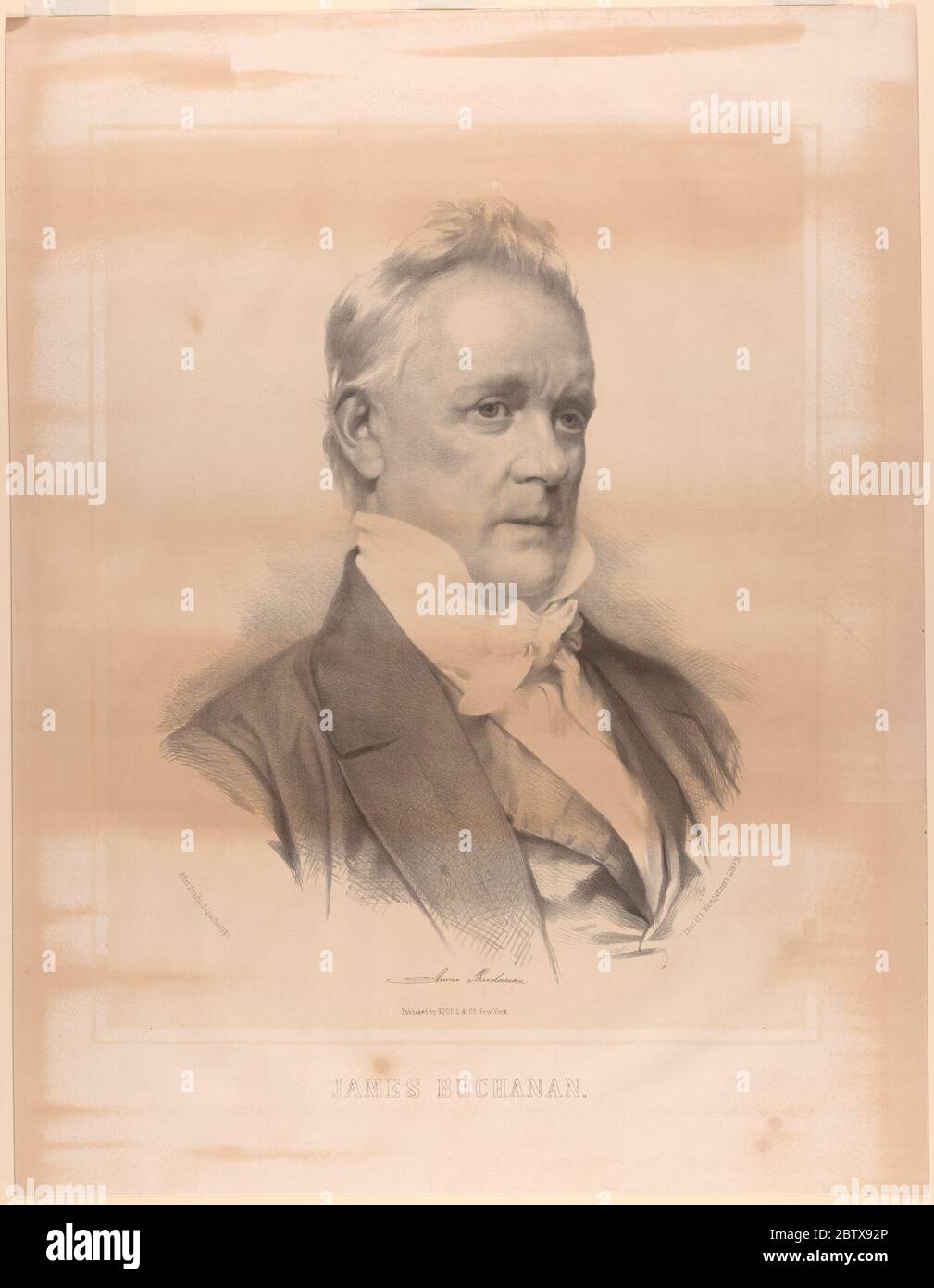 James Buchanan. Stockfoto