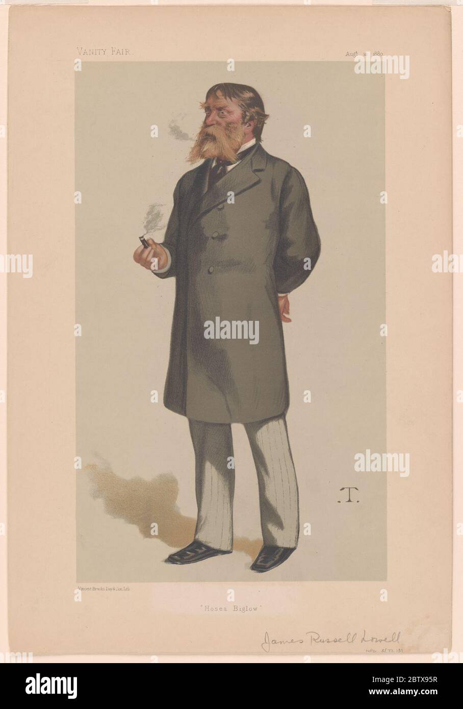 James Russell Lowell. Stockfoto