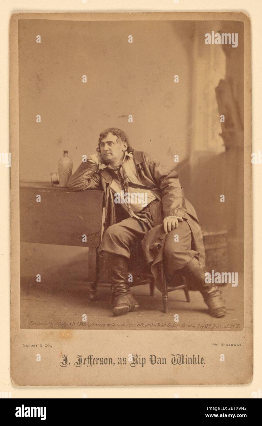 Joseph Jefferson. Stockfoto