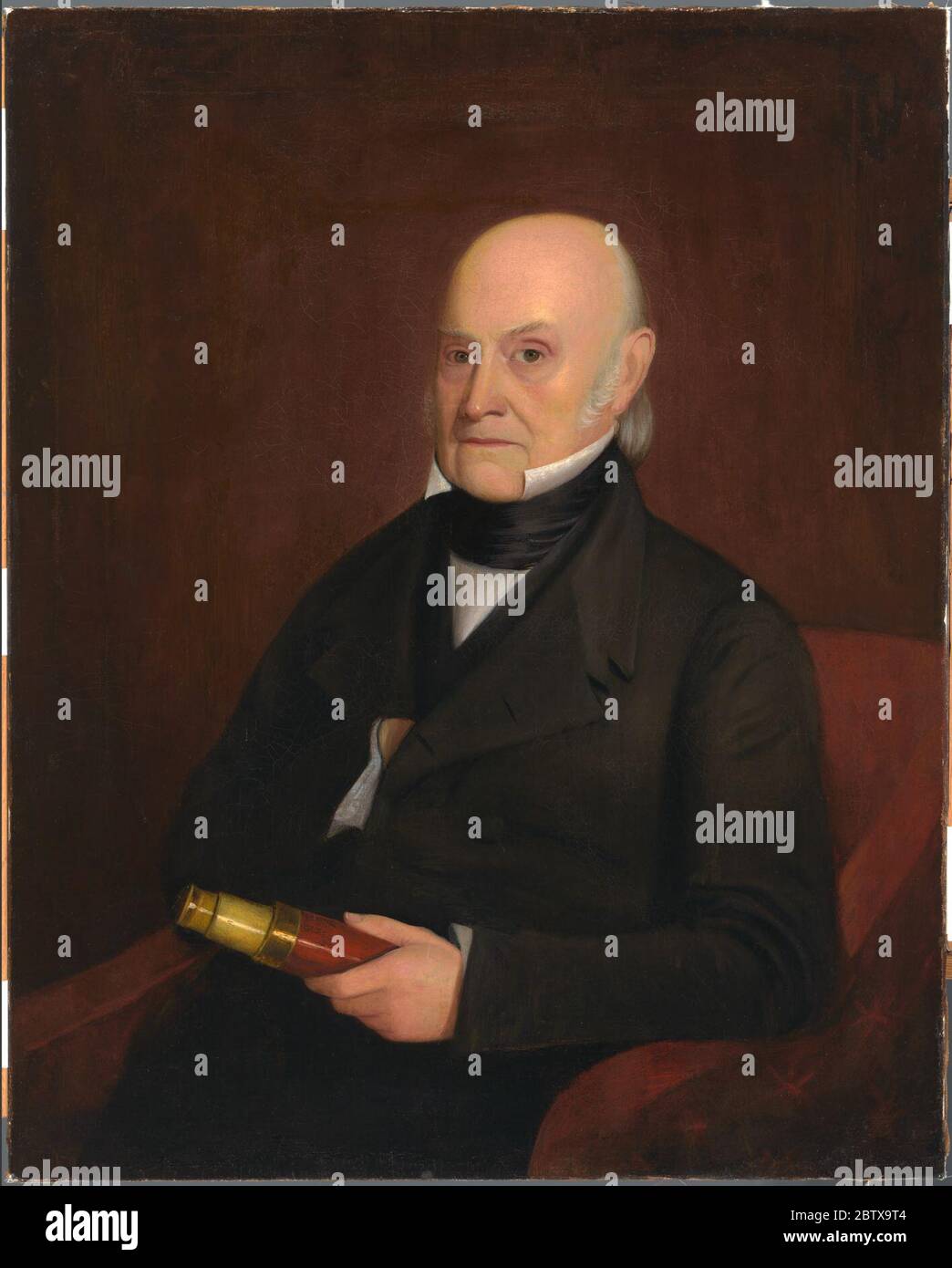 John Quincy Adams. Sohn des zweiten Präsidenten, dem er seine gewaltige intellektuelle Ausbildung verdankte, John Quincy Adams wurde wie sein Vater zum unbedeutenden Präsidenten (1828-32). Stockfoto