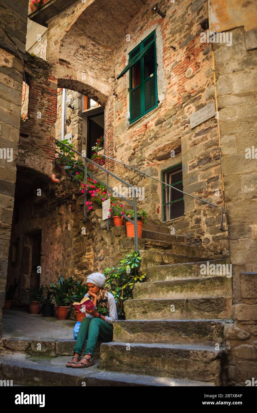 Ein idealer Ort zum Lesen, Italien Stockfoto