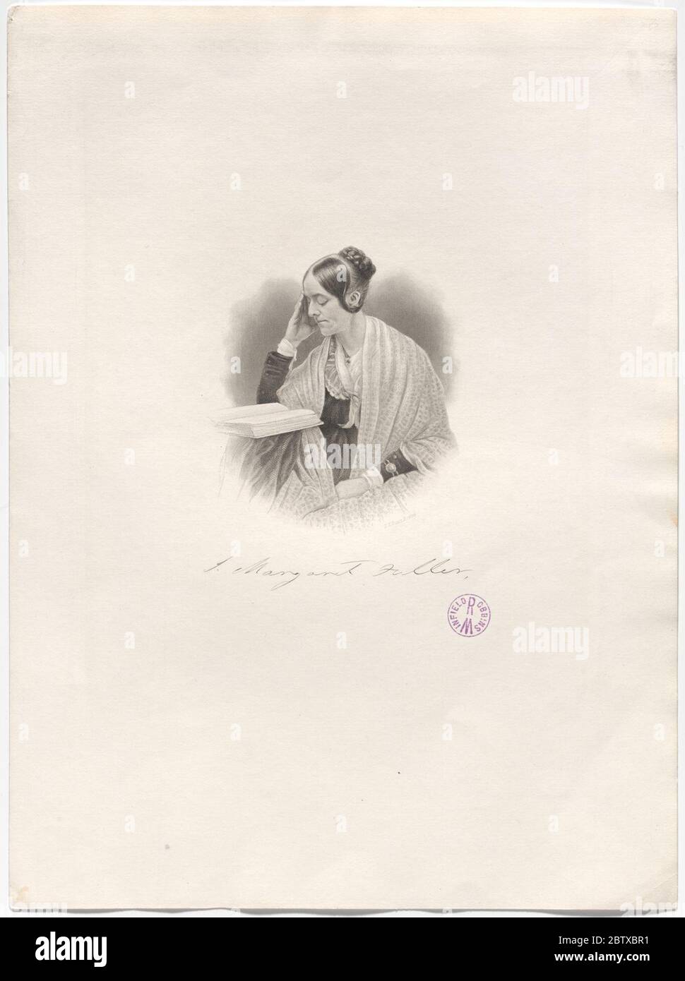 Margaret Fuller. Margaret Fuller hat in ihrem wegweisenden Text Woman in the neunzehnten Century (1845) die Rolle der Frau in der Gesellschaft kritisch untersucht. Sie argumentierte, dass die Ehe eine gleichberechtigte Partnerschaft sein sollte und bestand darauf, dass Frauen dieselben Eigentumsrechte wie Männer erhalten. Stockfoto