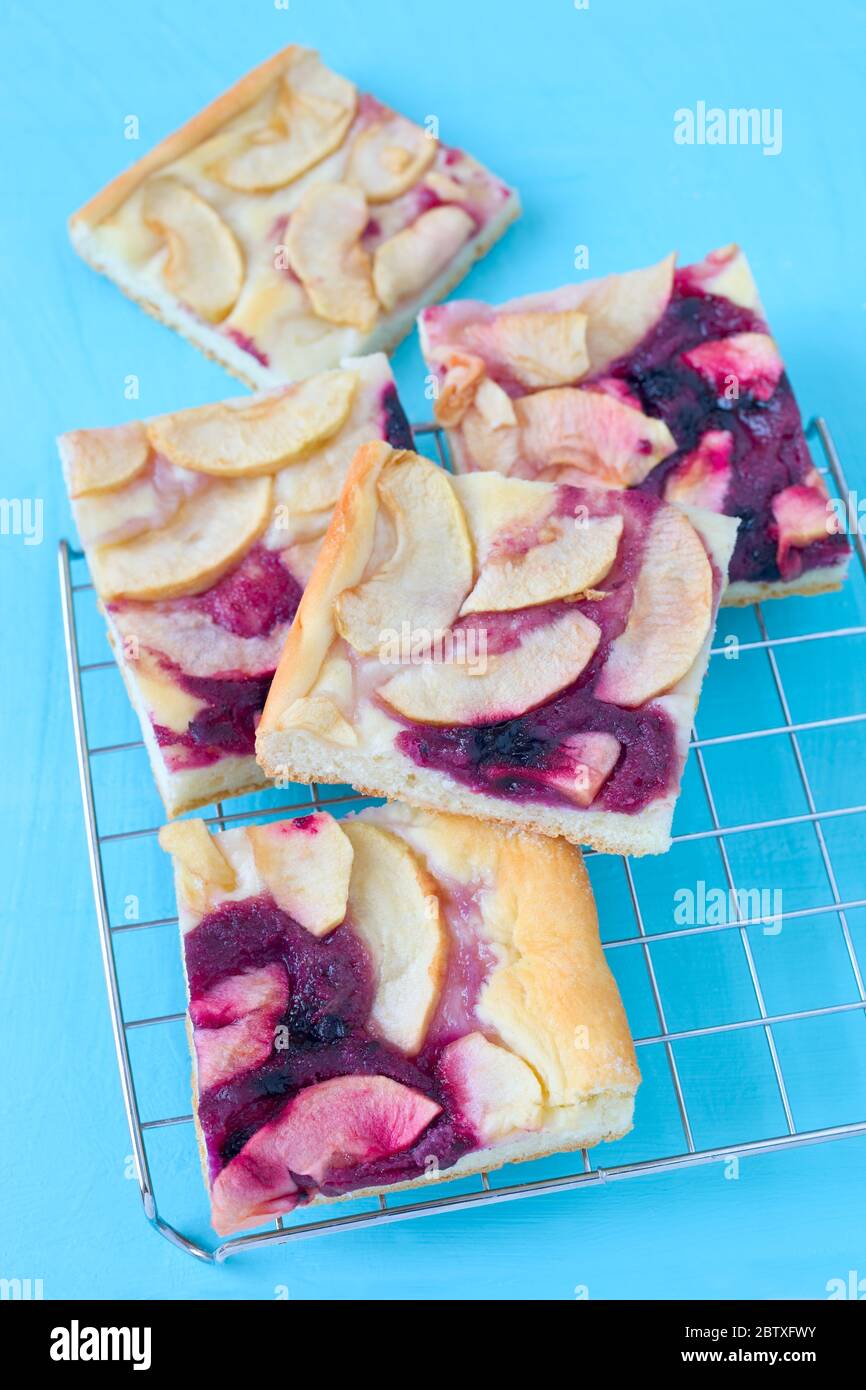 Kuchen mit Birnenmarmelade Stockfoto