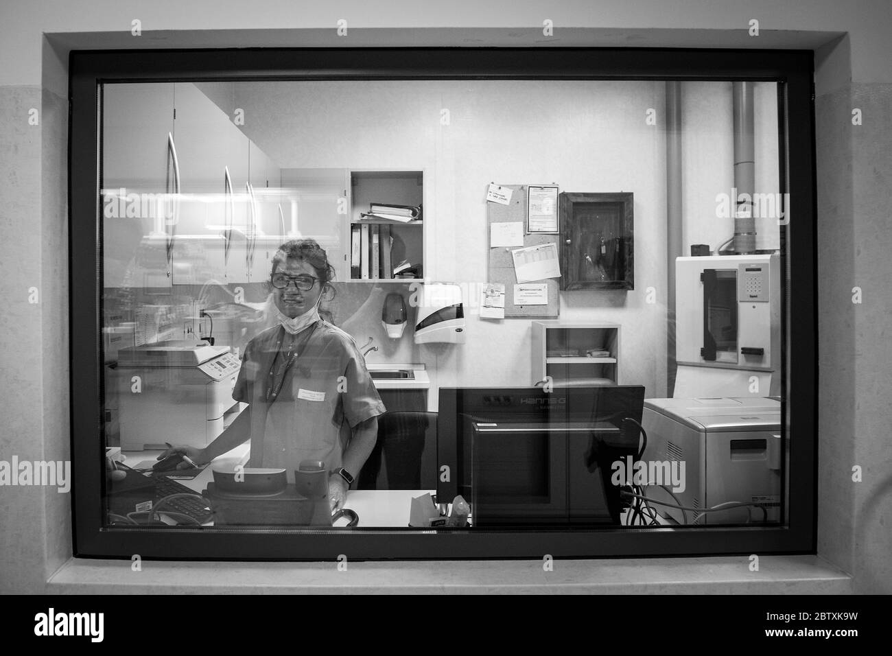 Italien, Pavia, San Matteo Krankenhaus, Intensivstation Stockfoto