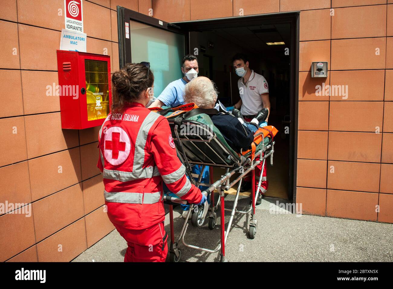 Italien, Pavia, Krankenhaus San Matteo, erste Hilfe Stockfoto