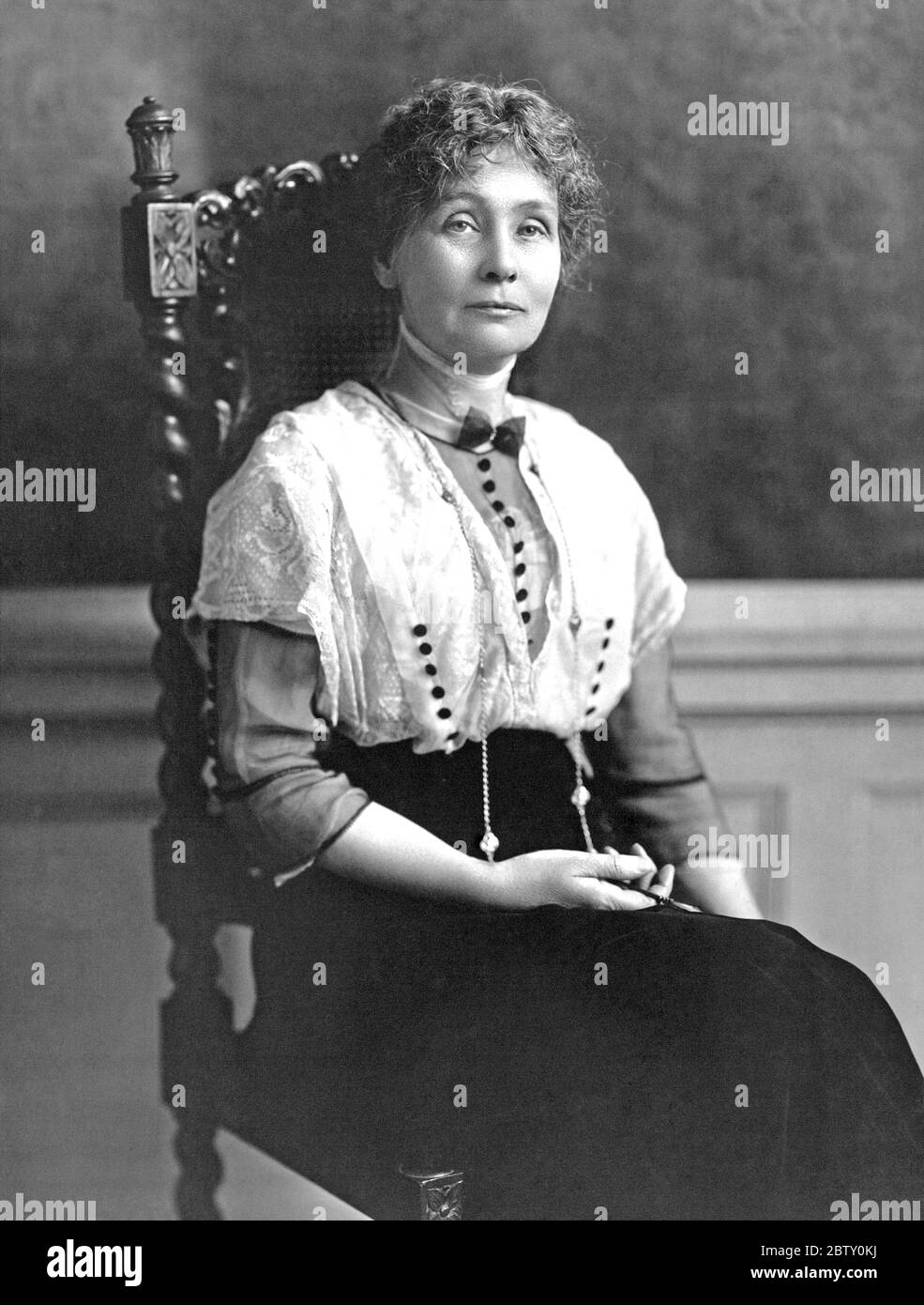 EMMELINE PANKHURST (1858-19238) Englische Frauenrechtlerin um 1913 Stockfoto