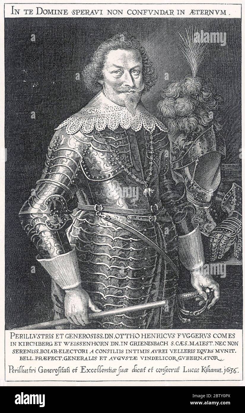 OTTO FUGGER, Graf von Kirchberg (1592-1644) Katholischer bayerischer Militärführer im Dreißigjährigen Krieg. Stockfoto