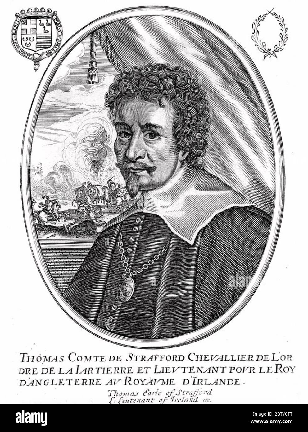 THOMAS WENTWORTH, (1593-1641) englischer Staatsmann und Lord Deputy of Ireland Stockfoto