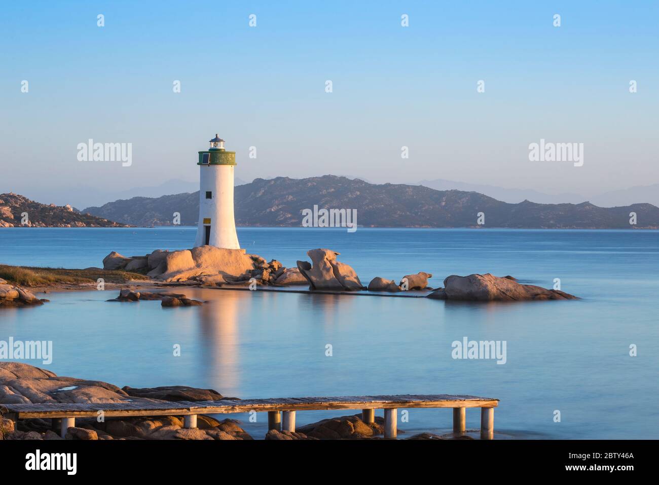 Leuchtturm Porto Faro, Palau, Sardinien, Italien, Mittelmeer, Europa Stockfoto