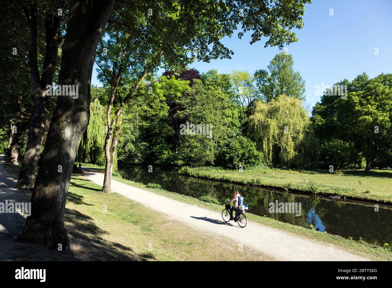 Schlosspark Moers - Schlosspark Moers Stockfoto