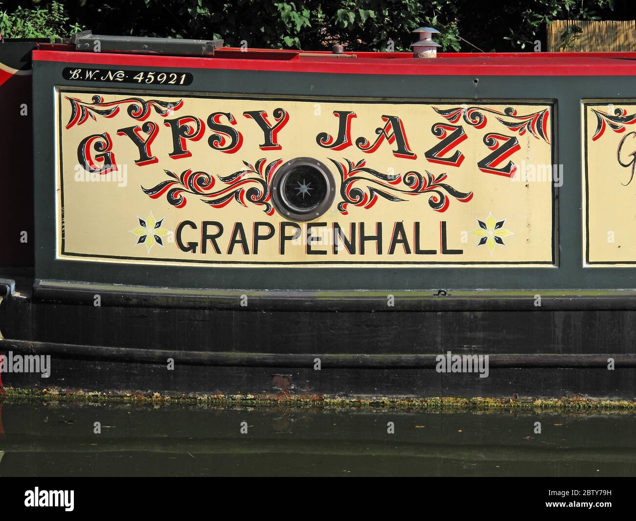 Gypsy Jazz Grappenhall, Bridgewater Canal, Grappenhall, Warrington, Cheshire, North West, England, England, UK, 45921 Stockfoto